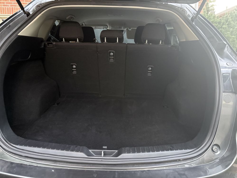 Clean, vacuumed SUV trunk after detailing