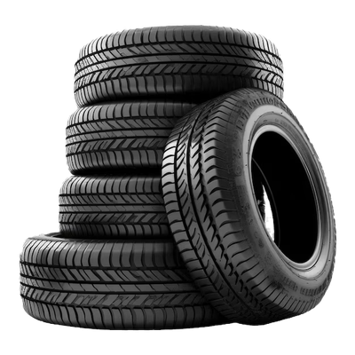 Loose tires not yet mounted on a wheel